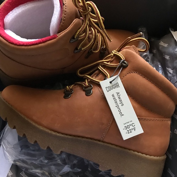 Paige Iceland Leather Waterproof Boots COUGAR - Picture 2 of 6